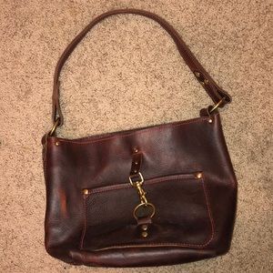 T bird real leather bag